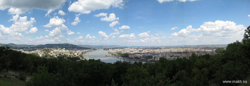 Utsikt over Budapest